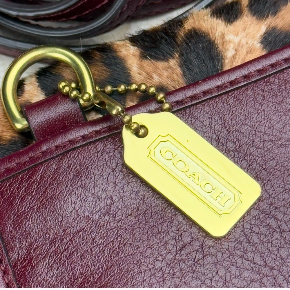 Authentic Coach Leopard Animal Print Haircalf Mini Crossbody Shoulder Bag - Picture 9 of 15
